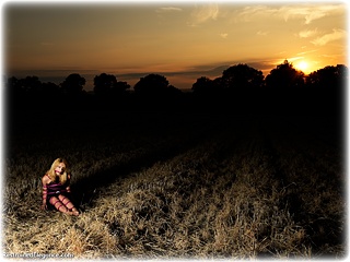 Bondage photo pic picture Ariel Anderssen ballgown, rope bondage, barefoot, satin, outdoor, gag