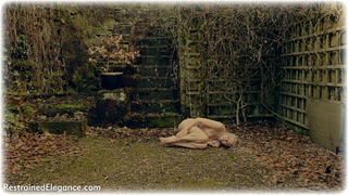 Bondage photo pic picture Lucy Lauren armbinder, rope bondage, barefoot, gag, bedroom, blindfold, handcuffs, blonde, single glove, hot wax, humiliation, slave training, spanking, cage, leather bondage, casual clothes, chains, metal bondage, cock gag, nipple clamps, collar, nude, nude in metal, outdoor, vibrator, wet